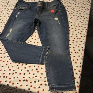 Torrid Distressed Blue Skinny Jeans